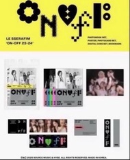 (送周邊)全新未拆Lesserafim on off photobook 23-24 package  lesserafim官方周邊小卡