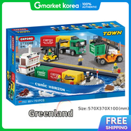 Oxford | Town Ship St33388 Forklift Figure Kids Blocks Ship Blocks 8 Years Old 751 Pcs Greenland79 O