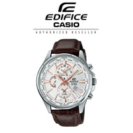 [Official 18 Months Warranty] Casio Edifice EFR-304L-7A Men's Leather Strap Chronograph Watch EFR304