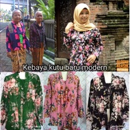 Lapakfashion07 Promo Kebaya nenek modern/ Kebaya sifon motif print/ kebaya bali/ kebaya jadi sifon l