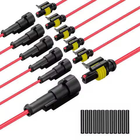 1 Pin Connector Waterproof,16 AWG 1 Wire Connector, Automotive Electrical Connector with Heat Shrink