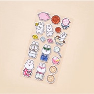 Korea Daiso Puffy Sticker | Cute Decorative Sticker |