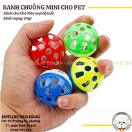 Plastic BELL BALLS FOR PETS - SET OF 4