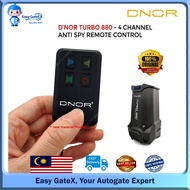 DNOR TURBO 880 Autogate Remote Control – 4 Channel Anti-Spy Gate Opener Remote for DNOR Turbo 880 Au