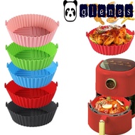 GLENES Air Fryer Silicone Liners, Reusable Non-Stick Air Fryer Basket, Cake Mold 20cm Round Air Fryer Silicone Baking Tray Microwave Oven