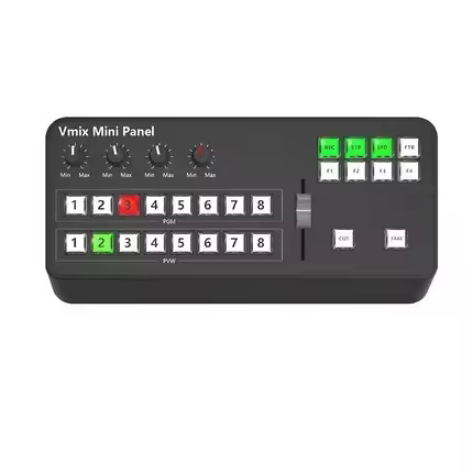 Tally Output TYST Video Vmix Mini Switcher Control Panel MIDI2.0 Video Record Switchboard for Vmix O