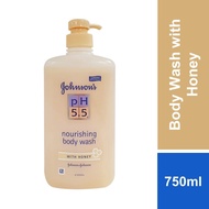 Johnson's pH5.5 Nourishing Body Wash with Honey 750ml
