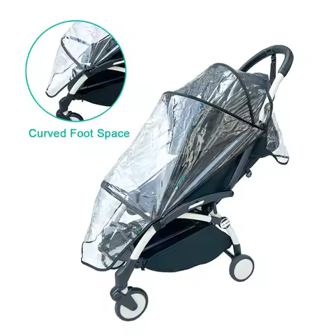 Stroller Rain Cover for Babyzen YOYO/YOYO+/YOYO2 & Stokke YOYO3 - Transparent EVA Weather Protection