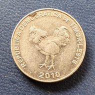 Koin Koleksi 10 Centavos Timor Leste Ayam