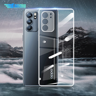 Soft Silicone Clear TPU For OPPO Reno 11 11F 10 8T 8Z 8 7Z 7 6Z 6 5 3 2F 2Z 4G 5G Find X5 X3 Pro Pro+ Phone Case Transparent Thin Camera Protective Cover