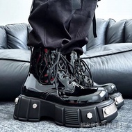 Martin Boots Men's Motorcycle Boots Martin Boots Martin Shoes Martin Boots Boots Genuine Leather Hei