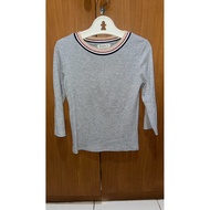 PRELOVED STRADIVARIUS GREY TOP/ TOP