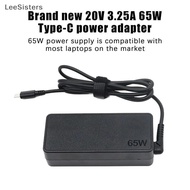 LeeSisters Type C Power Adapter 65W Laptop Charger 20V 3.25A Universal Fast Charging for Office Stud
