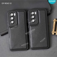 Oppo Reno 12 5G Oppo Reno 12 Pro 5G Case Macaron Leather Pro Black Case Oppo Reno 12 5G Oppo Reno 12