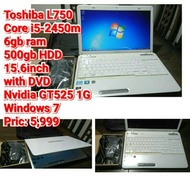 Toshiba L750 Core i5-2450m