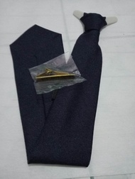 Necktie With Necktie Clip Words For Security Guard