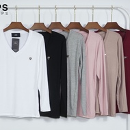 ☔เสื้อเรย่อน คอวีแขนยาวงานปักปิกCPSสวยมาก😊 อก 32-38 ยาว23 มี 6 สี ขาว ดำ เทา แดง เบจ ชมพู