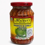 Mother’s Recipe Mango & Chilli Pickle 300g | Acar Mangga & Cili Halal | Spicy Mango Indian Pickle