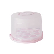 Cake Carrier with Lid And Handle Portable Cupcake Stand for 10-inch Cake Cupcake Holder Pie Muffin P