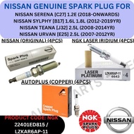 NISSAN GENUINE SPARK PLUG FOR NISSAN SERENA [C27] '18YR-ON / SYLPHY [B17] '12-19YR / TEANA [J32] '08