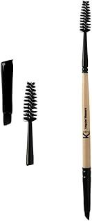 KINDED Mascara Spoolie and Angular Eyebrow Double Sided 2 in 1 Makeup Brush Professional Series for
