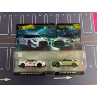 Hot Wheels Premium 2 Pack Nissan Nismo GT3 Vs NissanGTR R35 GTR Porsche