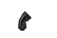 Thermaltake Pacific DIY LCS Black G1/4 PETG 16mm (5/8") OD Tube 45 Degree Compression Fitting Coolin