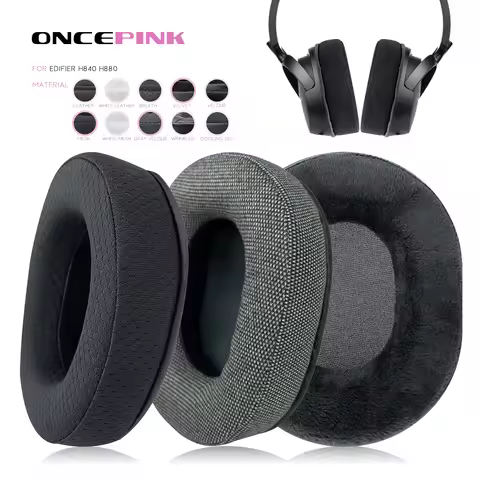 Oncepink Replacement Ear Pads for Edifier H840 H880 Headphone Thicken Cushion Earcups Headset Ear Co