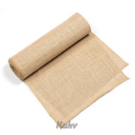 KUHV Vintage Table Runner Party Decoration Burlap Hessian Natural Jute Burlap Chair Sashes