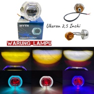 Biled Ala Ala Ala Mini 2.5 Inch Myth U27 Low Beam Yellow Far White