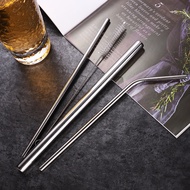 4Pcs/set High Quality 304 Stainless Steel Metal Straw Reusable Boba Bubble Tea Straw + Clean Brush