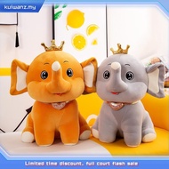 Crown elephant plush toy elephant cuddly pillow