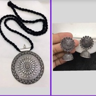 Indian Nayanthara Inspired Large Earring and Jewel Set