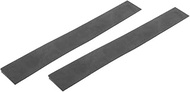 NOLITOY 2Pcs Door Threshold Ramp, Rubber Transitions Modular Entry Ramp Indoor Threshold Ramp Sweepi