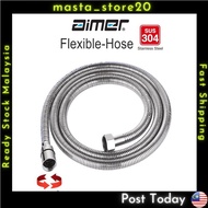 [Post Today] Aimer AMACC-4415 Stainless Steel Hose Double Interlock Flexible Hose Hand Shower Bidet