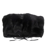 max Mara 65860243 兔毛羊毛混紡黑色圍脖，成色極佳，黑色 0893 [二手] MAX MARA