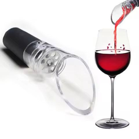 Red Wine Aerator Acrylic Bottle Stopper Decanter Wine Pourer Aerating Pour Spout Wine Air Aerator Ba