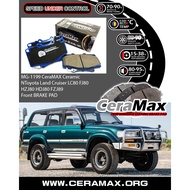 Ceramax Ceramic MG1199 Toyota Land Cruiser LC80 FJ80 HZJ80 HDJ80 FZJ89 front brake pad