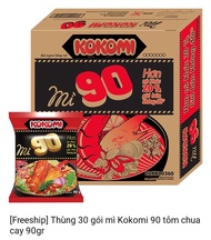 mì kokomi đại 90g nay có thùng mới 30 gói