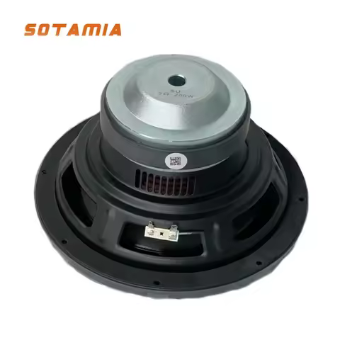 SOTAMIA 1Pcs 10 Inch Subwoofer Speaker 3 Ohm 250W Super Bass Rubber Edge Home Theater Audio Power Sp