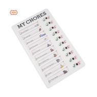 My Chores  Memo Plastic Board, Detachable and Reusable  Memo  for Check Items and Form