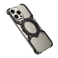 [JLK] X Alunum Metal Bumper Magnetic Case for  16 Pro Max 16E 15 14 Plus 13 Built-in 360° Invisible 