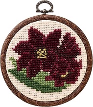 Olympus 7607 Kantan Cross Stitch Embroidery Kit, Takamine Flower Series, Black Lily