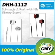 HP DHE-1112 In-Ear Headset with 3.5MM Audio Jack similar Wired Earbuds C17 H17 XG-120 Gamming Earbud