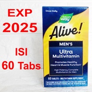 Natures Way Multivitamin ALIVE Men Ultra Potency Complete 60 Tabs