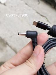 Cáp chuyển usb c sang sạc laptop Asus 19V-1.75A 2.37A chân nhỏ 4.0*1.35mm