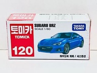 全新 未開封 韓國版  Tomy Tomica 紅白盒 No. 120 富士 掃把佬 Subaru BRZ 