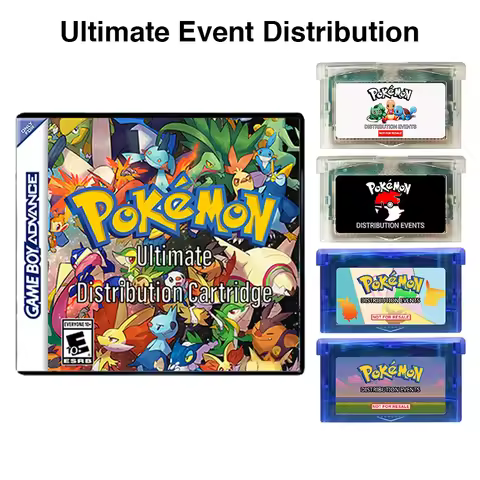 Pokemon Ultimate Event Distribution Video Game Cartridge for Generation 3 Games English Language Onl