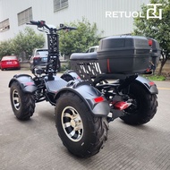R RETUOL Four-Wheel Drive Off-Road Scooter 1,000W Electric Scooter All-Terrain Electric Scooter Fold
