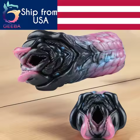 GEEBA Monster Animal Pussy Onahole Fantasy Silicone Male Masturbator Lifelike Pocket Pussy Stroker R